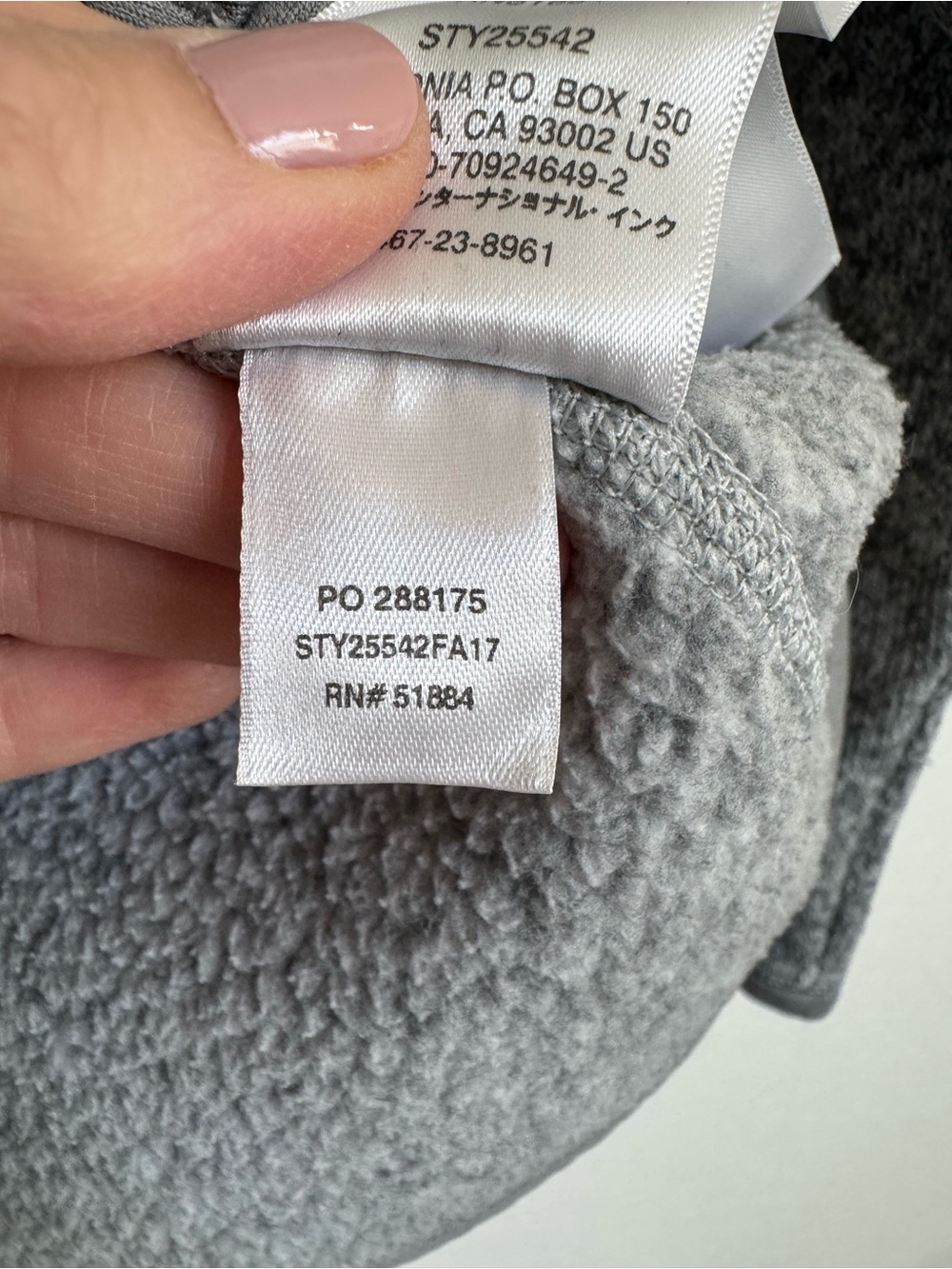 Patagonia Better Sweater Full Zip Fleece Jacket Birch White / Grey - Picture 7 of 10
